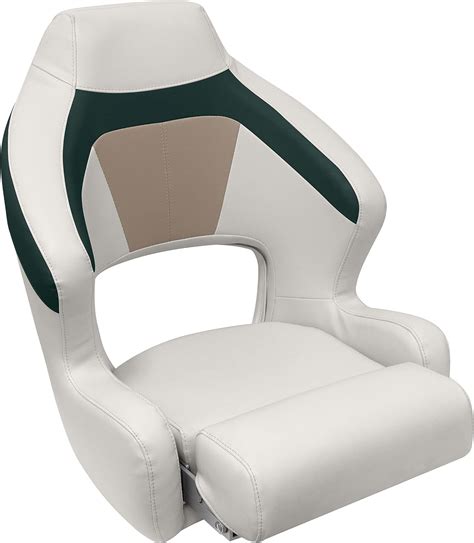 Wise Bm3338 988 Premier Series Pontoon Xl Bucket Seat With Flip Up Bolster Platinumpoplar