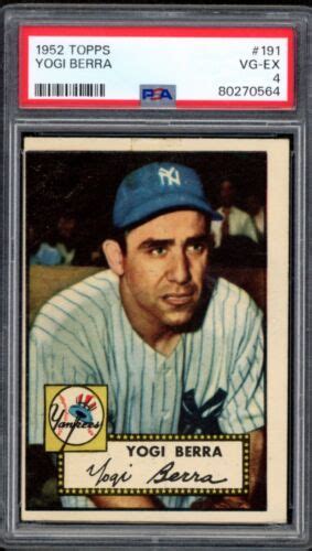 Topps Yogi Berra New York Yankees Hof Psa Ebay