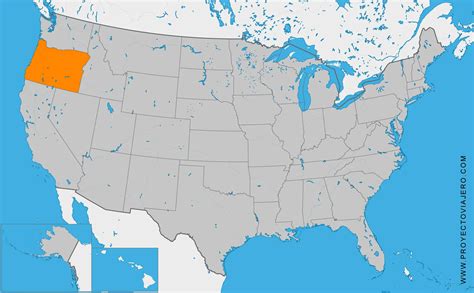 Oregón Estados Unidos Mapa E Información