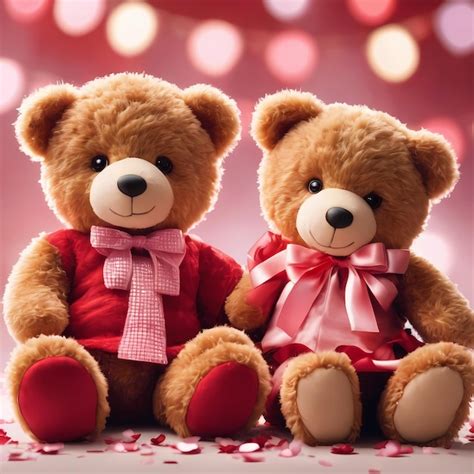 Premium Photo | Cute Couple Of Teddy Bears