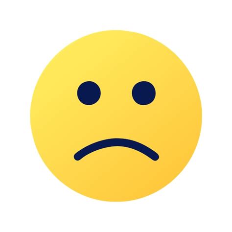 El Icono Del Emoji Triste Vector Premium Generado Con IA