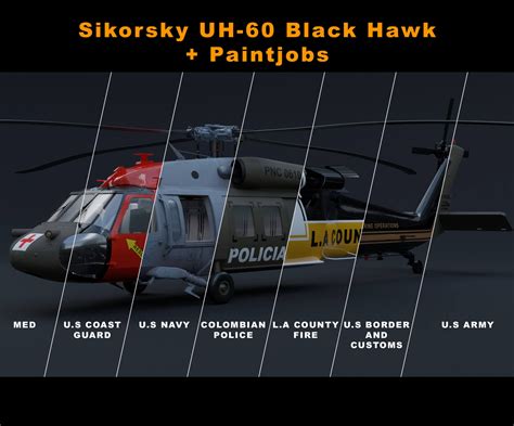 Sikorsky UH-60 Black Hawk 3D Model by luisbcompany