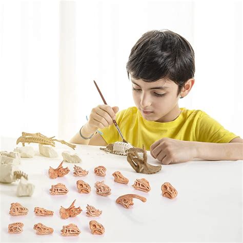 11PCS Dino Bones Playset Figuras fósiles de dinosaurio para Sandbox