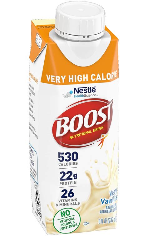 Boost Bebida Nutricional Muy Alta En Calor As Muy Vainilla Sin Colores