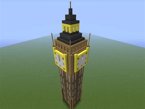 Big Ben Clock Tower With Working Clock Minecraft Project