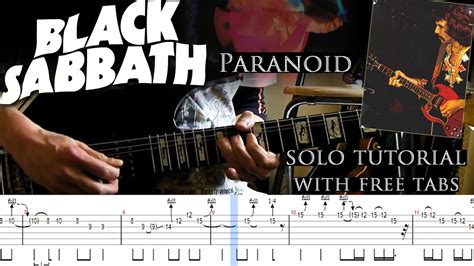 Black Sabbath Paranoid Guitar Solo Lesson With Tablatures And