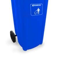 Jual Krisbow 120 Ltr Tempat Sampah Plastik Outdoor Neo Biru Kuning