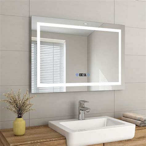 Buy Emke X Mm Illuminated Led Bathroom Mirror Led Mirrors Light