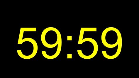 1 Hour Countdown | One Hour Coutdown | 3600 Seconds | 60 MInutes ...