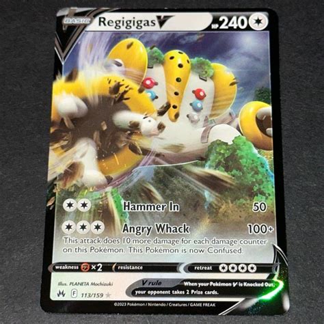 Pokemon Tcg Karty Regigigas V Crown Zenith Aukro