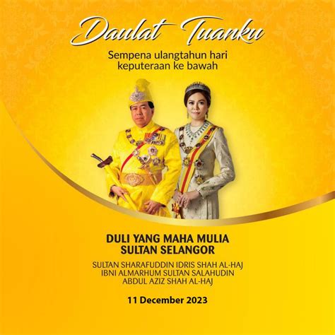 Sultan Of Selangor S Birthday December Irs Softwareirs Software