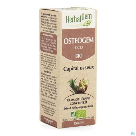 HERBALGEM OSTEOGEM COMPLEX 15 ML Gemmothérapie Pharmacodel votre