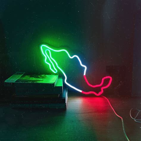 Mexico Map Outline Led Neon Sign Map for Home Decor - Etsy