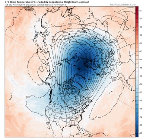 Stratosphere Warming Watch UPDATE 18 Nov A Powerful New Warming Phase