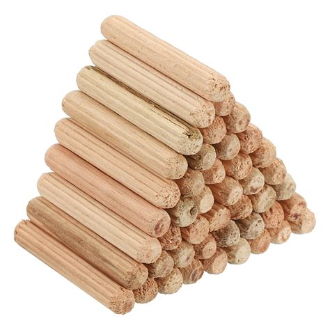 Uxcell 316x1 532 Wood Dowel Pins150 Pack Fluted Wooden Dowel Pin