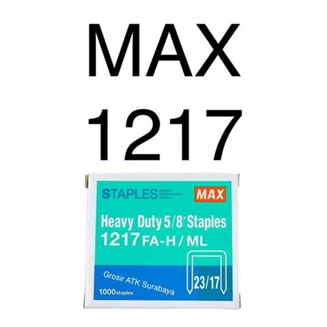 Jual Isi Staples Max No 1217 2317 Isi Hekter Max No 1217 Original