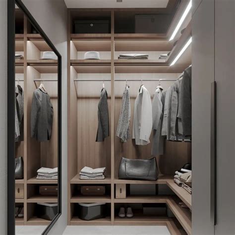 Apartment Design Wooden Customized Size Walk in Wardrobe Closet - China ...