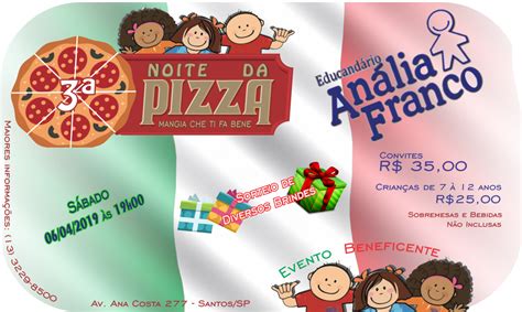 III Noite da Pizza em prol do Educandário Boqnews