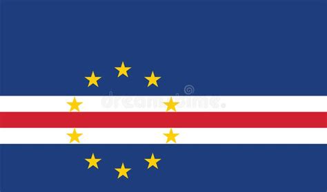 Imagen Del Vector De La Bandera De Cabo Verde Ilustraci N Del Vector