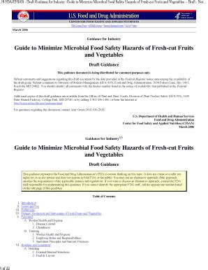 Fillable Online Fda Us Fda Cfsan Guidance For Industry Guide To