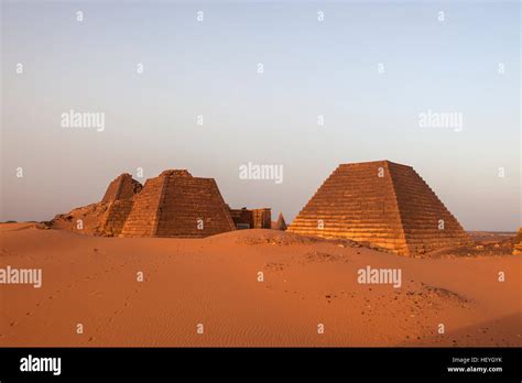 The Meroe pyramids, Sudan, Africa Stock Photo - Alamy