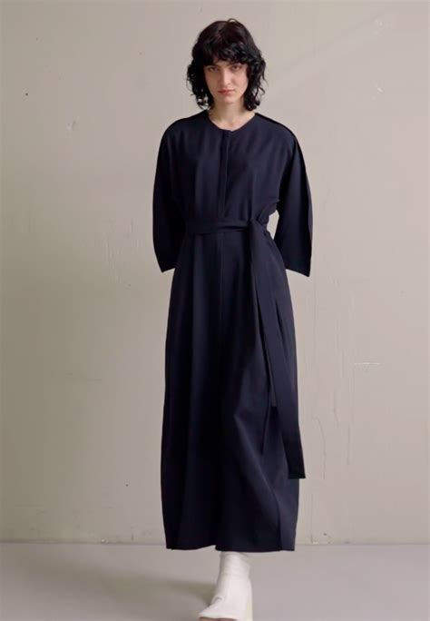 Henrik Vibskov Line Dress Vestito Lungo Dark Blue Blu Scuro