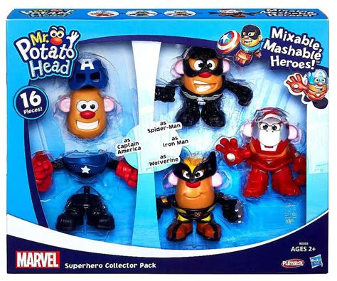 Marvel Playskool Mixable, Mashable Heroes Super Hero Collector Pack Mr. Potato Head Hasbro - ToyWiz