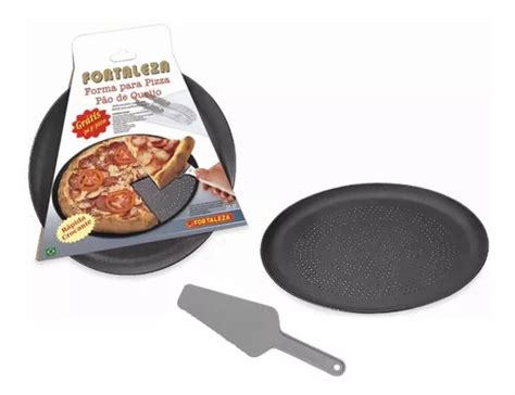 Forma Assadeira Perfurada Pizza Crocante Antiaderente 35cm Frete grátis