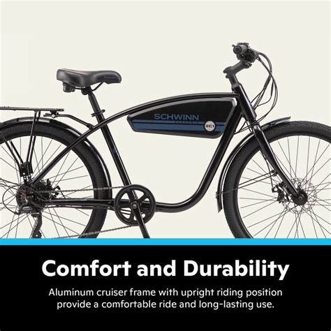 Schwinn Ec1 Cruiser Electric Bike 7 Speeds 26 Inch Wheels Mens