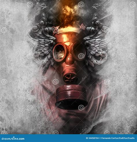 Gas Mask Smoke Wallpaper