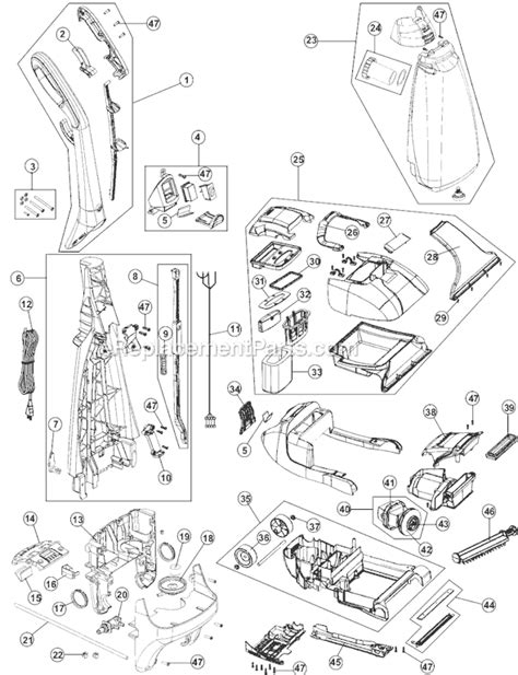 Hoover Fh50258 Parts Diagram Hoover Vidalondon Steamvac Fh