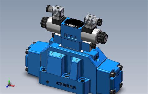 H 4weh25 S 电液换向阀 Solidworks 2012 模型图纸下载 懒石网