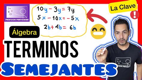 Simplifica términos algebraicos semejantes guía paso a paso