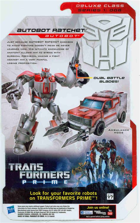 Transformers Prime Deluxe Ratchet Revealed And Reviewed Transformers