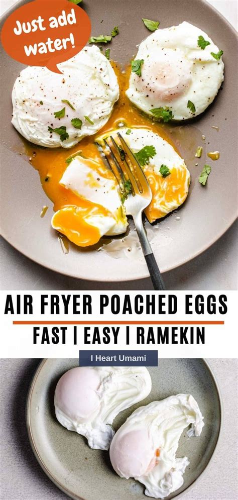 How To Make Perfect Poached Eggs In The Air Fryer Recipe Air Fryer Recipes Healthy Air