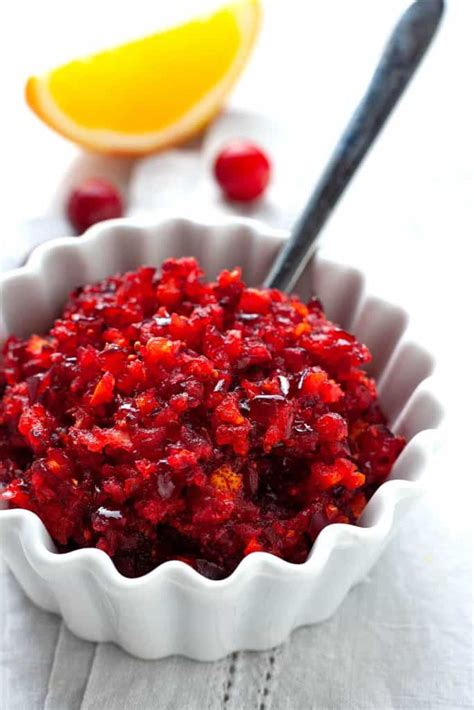 Fresh Cranberry Orange Relish Foodtasia