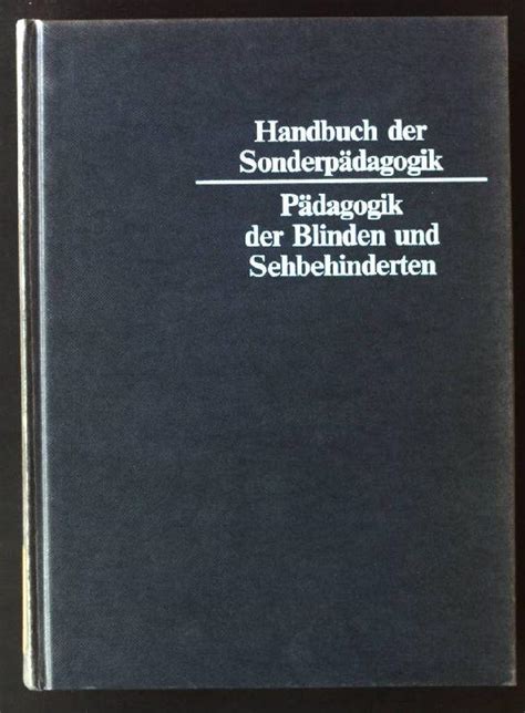 3786416869 Handbuch der Sonderpädagogik in 12 Bdn Bd 2 Pädagogik