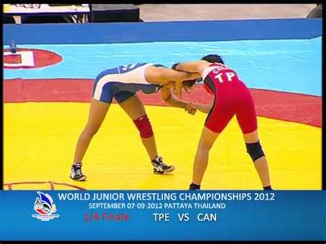 World Junior Wrestling Championships Tpe Vs Can Youtube