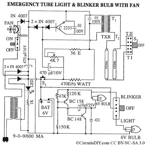 Fused Tube Light Circuit Diagram