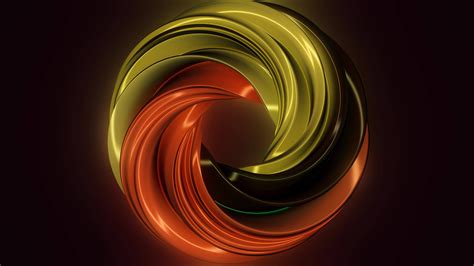 Animation Of Rotation Hypnosis Spiral From Colorful Caramel Glass Or