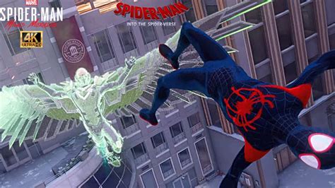 Miles Vs Vulture With Into The Spider Verse Suit Marvel Spider Man