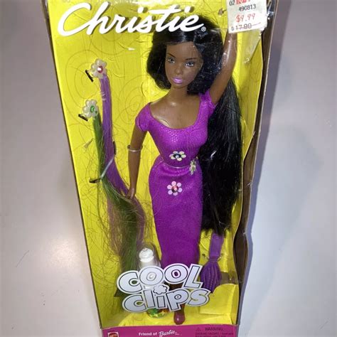 Barbie Coole Clips Christie Afroamerikanische Lange Haare Selten Mattel