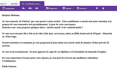 Modele De Mail De Relance Suite Une Entretien D Embauche