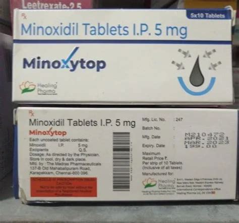 Minoxytop Minoxidil Tablet Mg Mg X Prescription At Rs