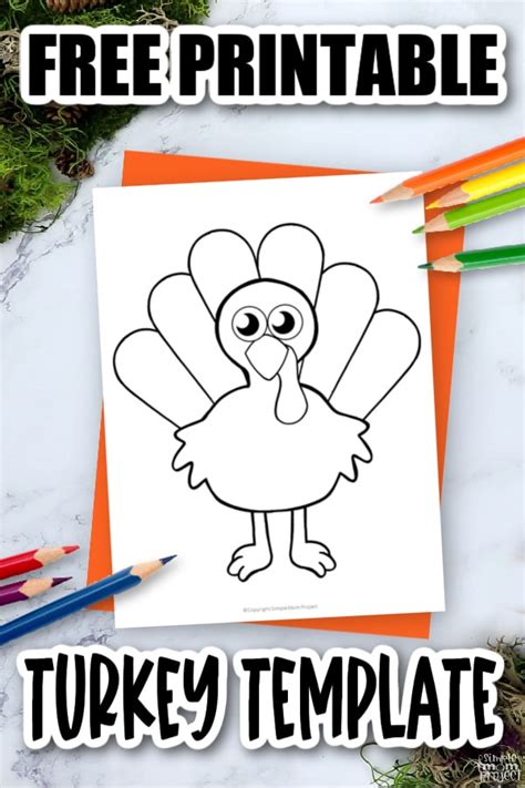 Free Printable Turkey Template Simple Mom Project