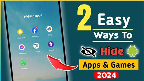 How To Hide App On Android App Hide Kaise Kare App Ko Kaise