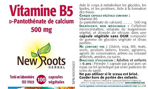 New Roots Herbal Vitamin B Mg Capsules Calcium D