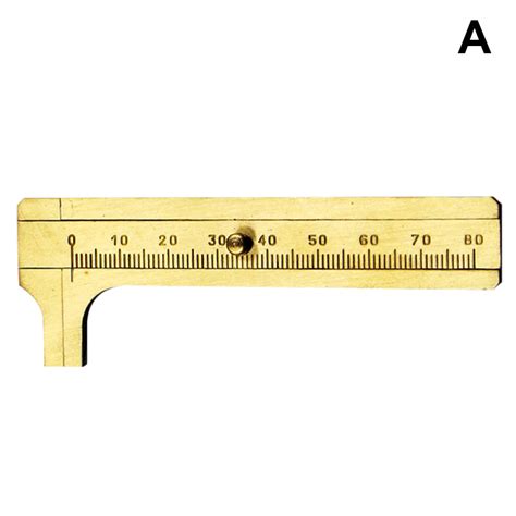 Dheera Mini Brass Scale Mm Sliding Gauge Vernier Caliper Ruler Pocket