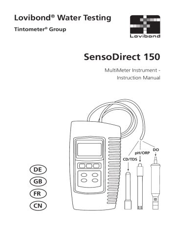 Lovibond Sensodirect Instruction Manual Manualzz