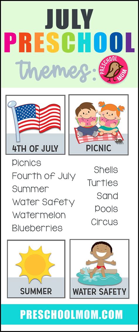 June Preschool Themes Preschool Themes Summer Preschool Themes